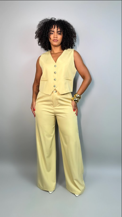 Look amarelo HS Modas